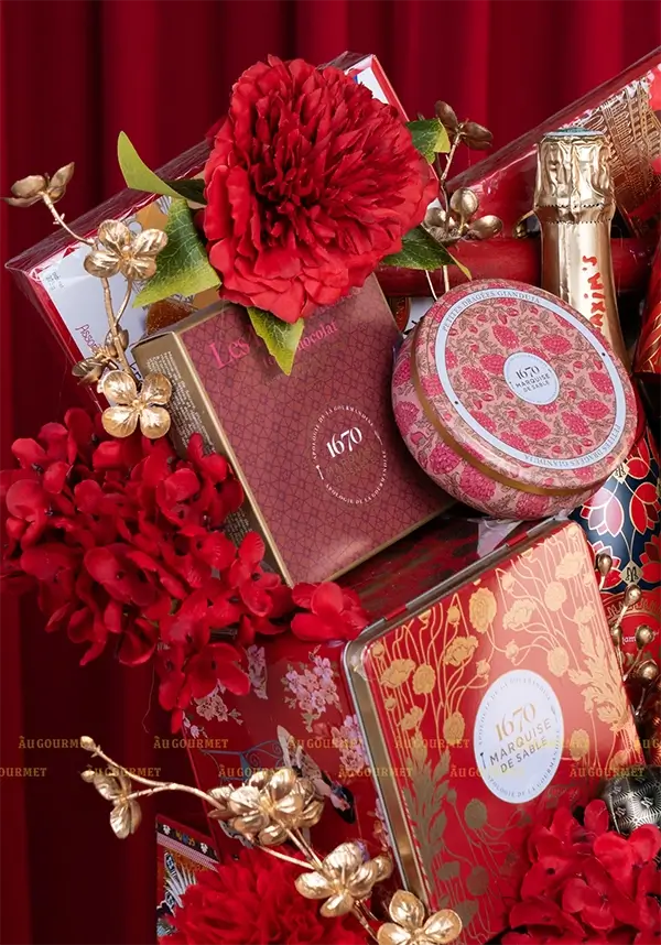 Set quà Tết Xuân Vinh Cát Lộc 4 giỏ quà tết xuân vinh cát lộc