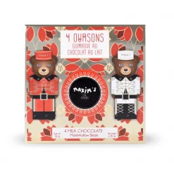 Mini box Marshmallow bears with chocolate - 36g