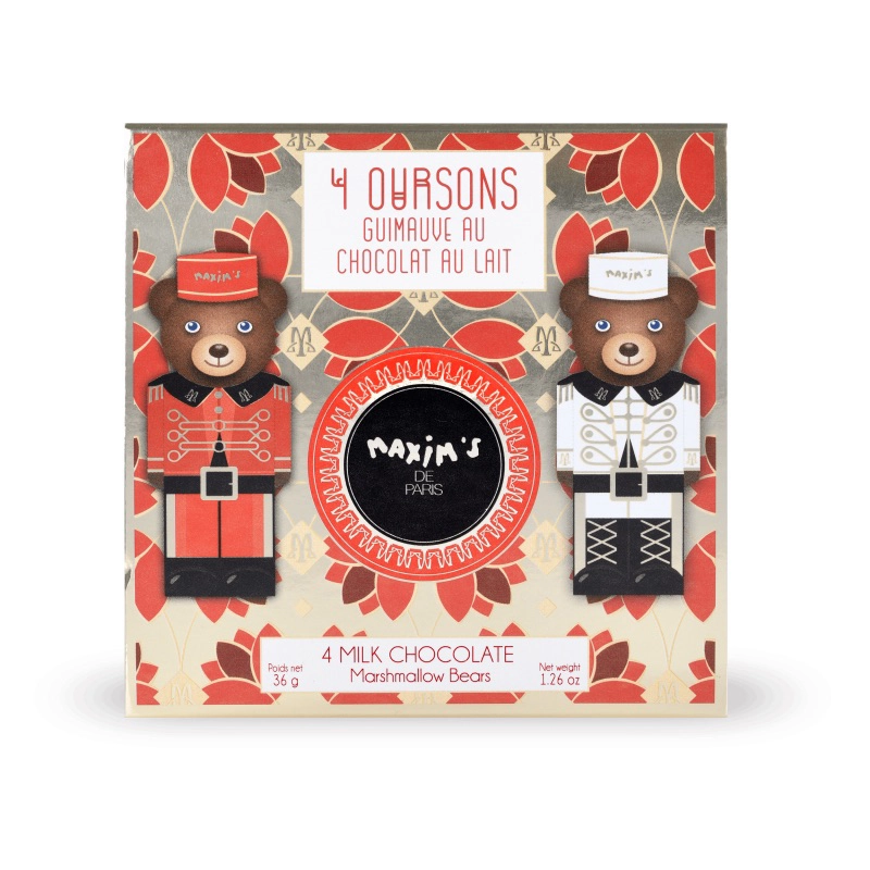 Mini box Marshmallow bears with chocolate - 36g 1 Mini box Marshmallow bears with chocolate - 36g