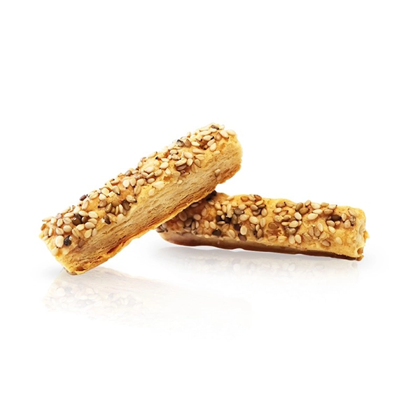 Puff pastry flûtes pecorino and black pepper - 80g 2 Puff pastry flûtes pecorino and black pepper - 80g