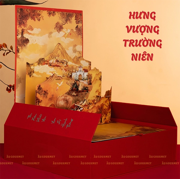 Set quà Tết độc quyền Au Gourmet 6 Set quà tết hưng vượng trường niên độc quyền Au Gourmet