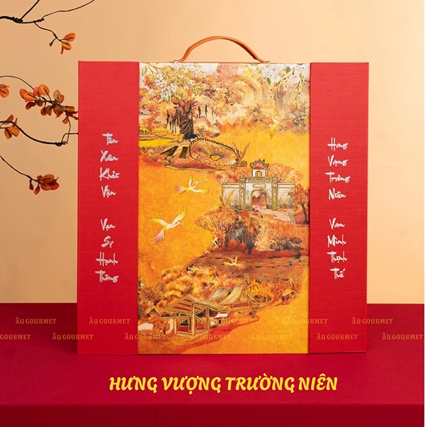 Set quà Tết độc quyền Au Gourmet 1 Set quà tết hưng vượng trường niên độc quyền Au Gourmet