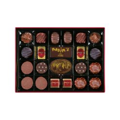 Red tin - Assortment 22 chocolates-215g+CHRISTMAS SLEEVE