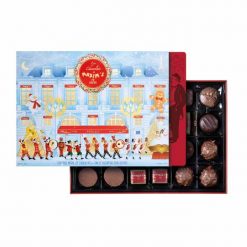 Red tin - Assortment 22 chocolates-215g+CHRISTMAS SLEEVE