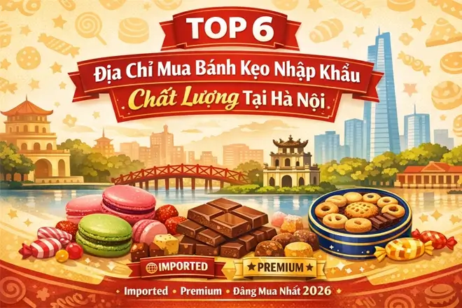 Bánh kẹo nhập khẩu cao cấp - Địa chỉ mua uy tín và chất lượng tại Hà Nội 1 địa chỉ mua bánh kẹo nhập khẩu chất lượng tại Hà Nội