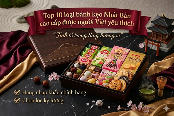 Bánh kẹo nhập khẩu Nhật Bản: Top loại ngon, cao cấp đáng mua nhất 1 Top bánh kẹo nhập khẩu Nhật Bản đáng mua