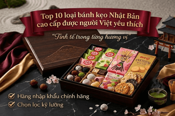 Top bánh kẹo nhập khẩu Nhật Bản đáng mua