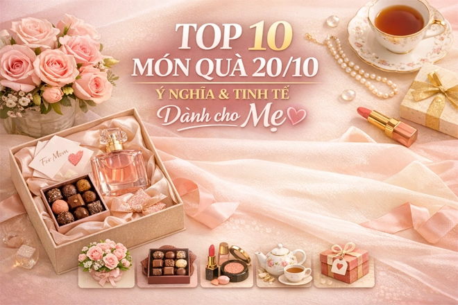 Top 10 món quà 20/10 ý nghĩa và tinh tế dành cho mẹ